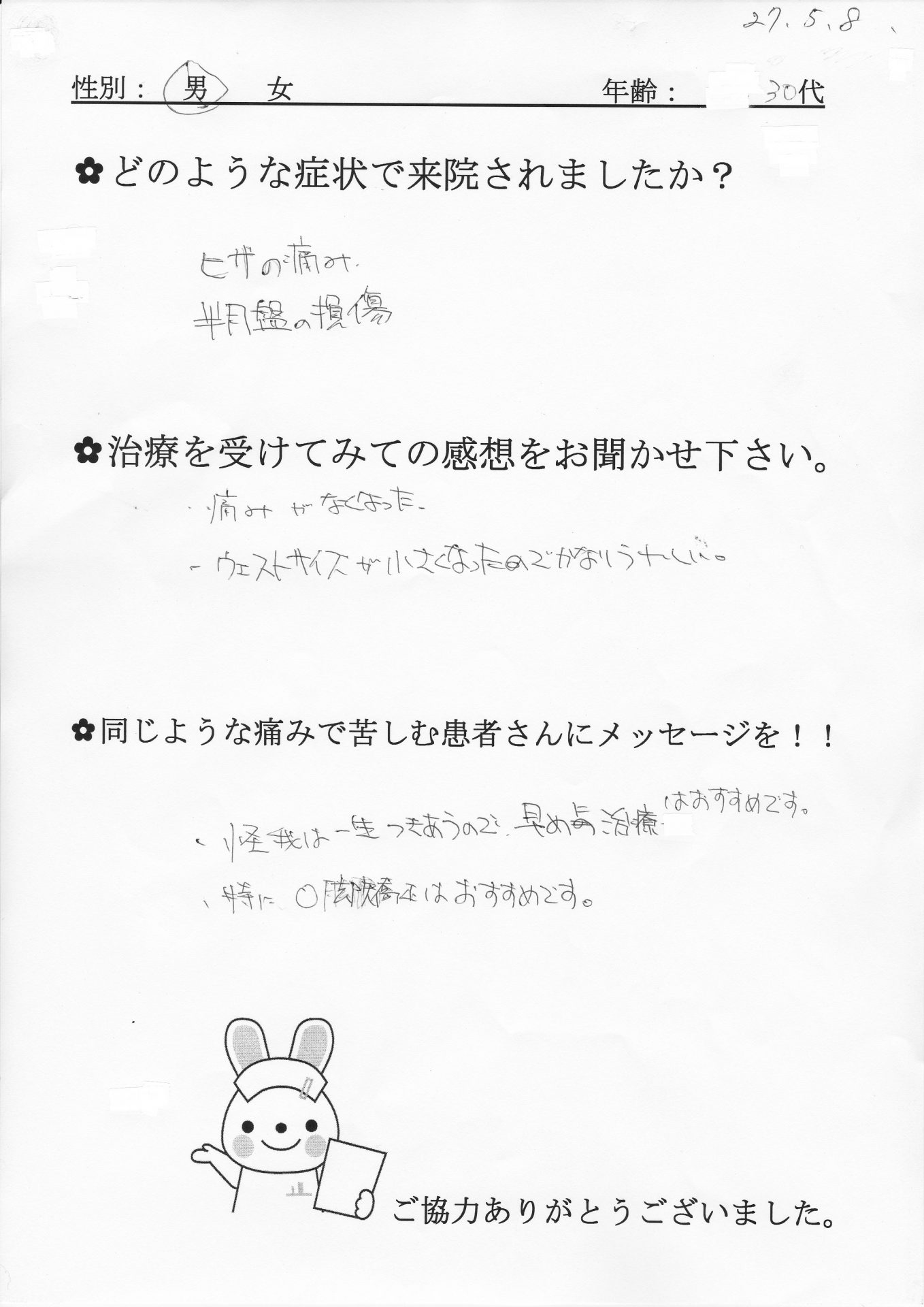 30代男性アンケート